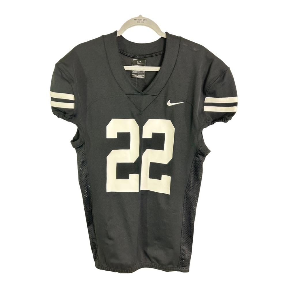 Nike Engineered Compression Football Game Jersey Black White #22 Large D543